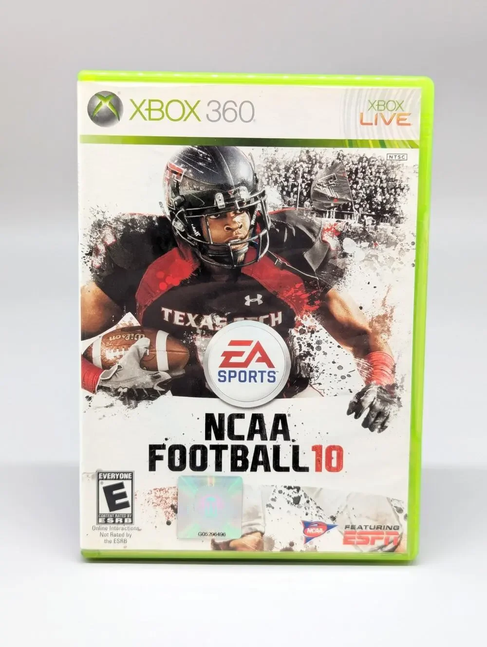 NCAA Football 10 Microsoft Xbox 360 Video Game + Manual Complete